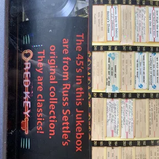 a large display of tickets