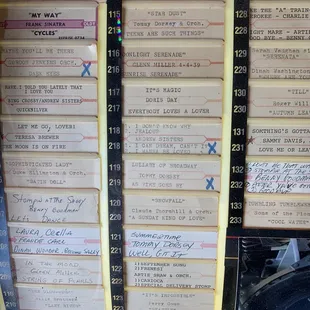 a number of records on a rack