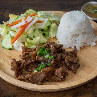 12c. Grilled Beef Rice Platter