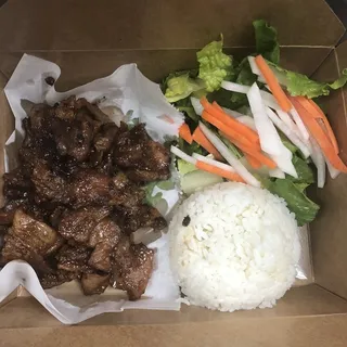 12b. Grilled Pork Rice Platter