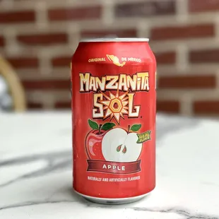 Mexican apple juice soda