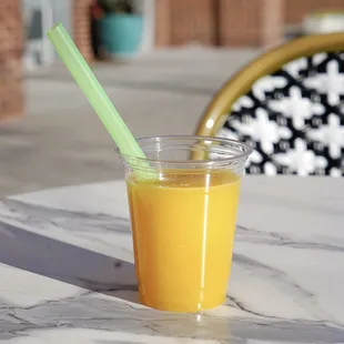 House-made fresh squeezed orange juice with pulp