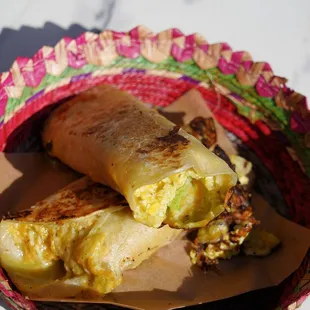 avocado breakfast burrito