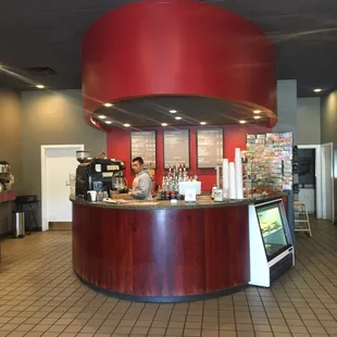 a man behind the counter