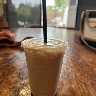 a cup of iced coffee