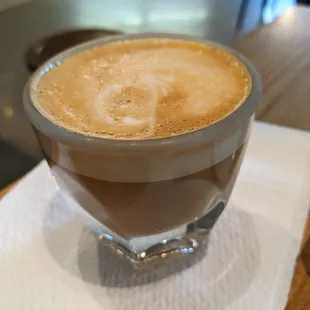 Perfect cortado at Red Kite, Springdale
