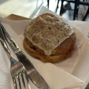 Ham and cheese croissant