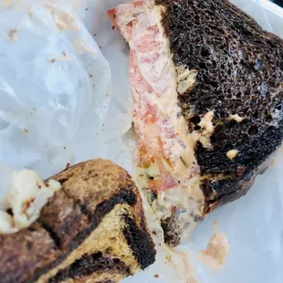 Sopping wet Reuben doused with an entire bottle of thousand island (no coleslaw). They should&apos;ve offered it as a special, &apos;Reuben soup&apos;.