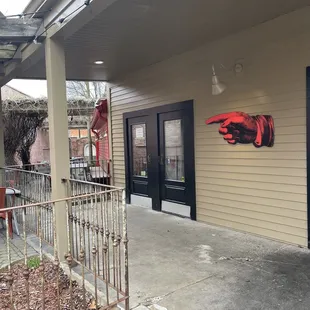 Back entrance.