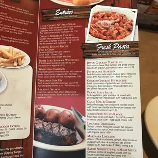 Huge menu