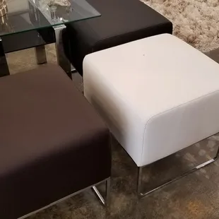 Nice solid ottomans