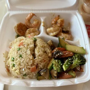 Hibachi Shrimp lunch special