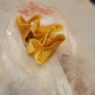 Crab ragoons these were really good.