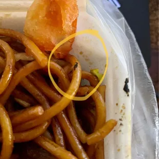 Bug in chow mein