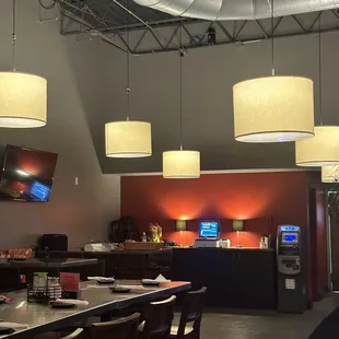 interior, sushi and sashimi