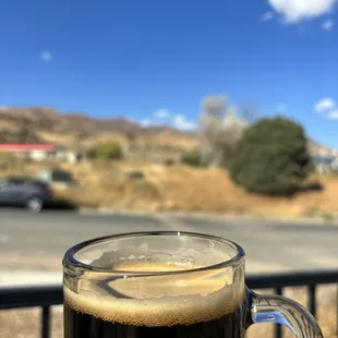 a glass of beer