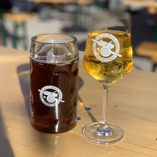 Brown ale and Ginger cider