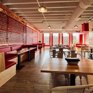 the interior of a restaurant