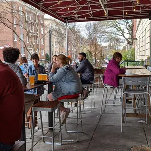 Outdoor seating area