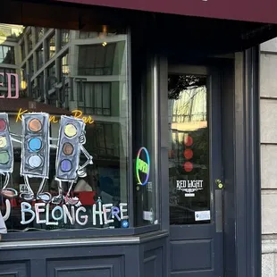 Front door to inside. We ate outside on patio.