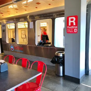 Subway inside the shop again