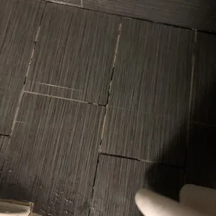 Grout missing shower.