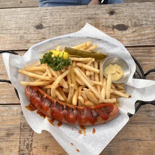 Curry Wurst and French Fries