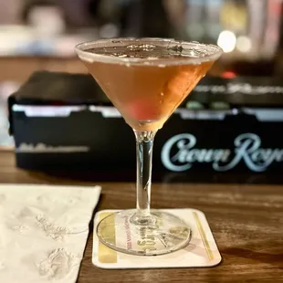 Black Manhattan cocktail