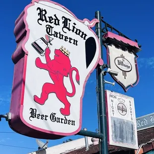 Sign above front entrance