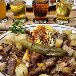 Red Lion Hash - Schweinebraten