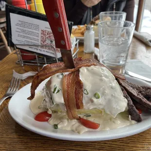 Iceberg Wedge Salad with Beef