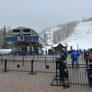 Snowing just outside