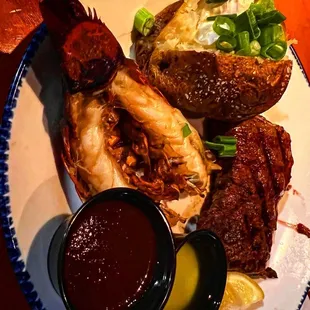 a plate of food on a table