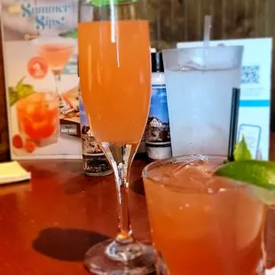 New Drink left Watermelon Martini and Ruby Mule