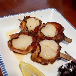 Bacon-Wrapped Sea Scallops
