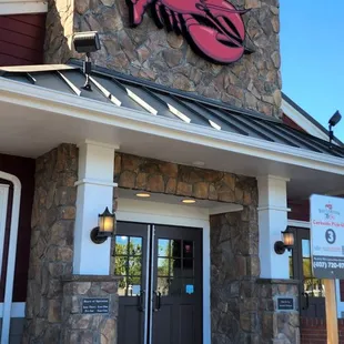 the front of the restaurant