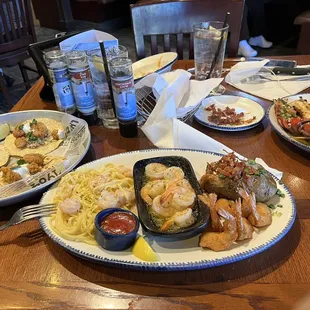 Lobster &amp; Shrimp Tacos  Seaside Shrimp Trio Grilled Lobster, Shrimp &amp; Salmon*