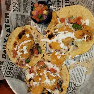 Lobster and shrimp tacos