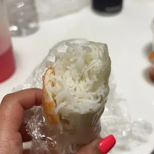 Shrimp spring rolls