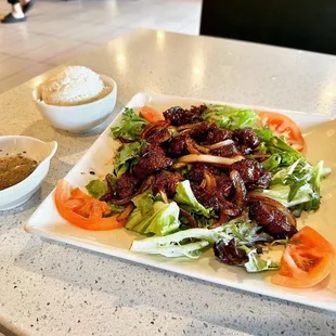a plate of food