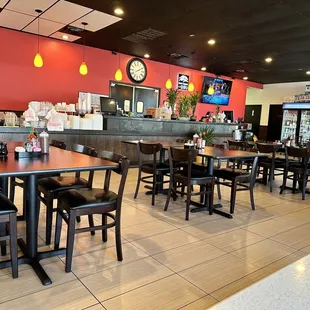 tables and chairs