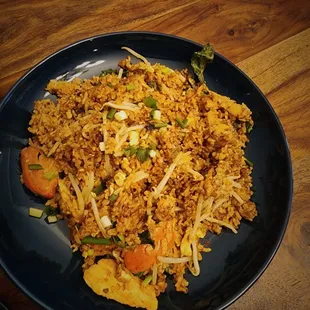 Pineapple Fried Rice. Very good.