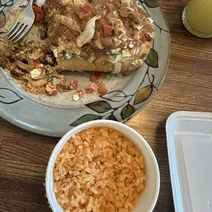 Burrito, Mexican rice,