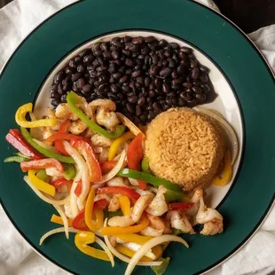 a plate of mexican food