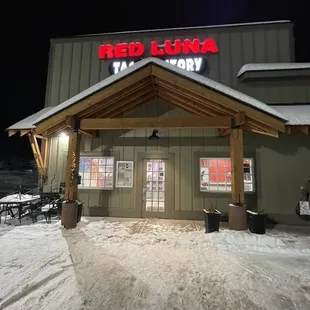 the outside of the building