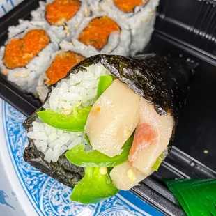 Yellowtail Jalapeno hand roll