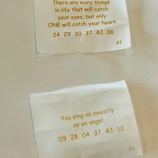 Cool fortunes!   Happy New Year to many Asians today!   Year of the rabbit be blessed.