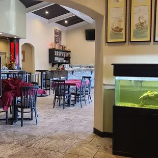 Just inside the entrance