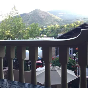 View from the top bar patio