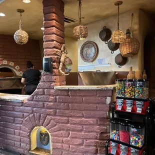 Clay oven area decor